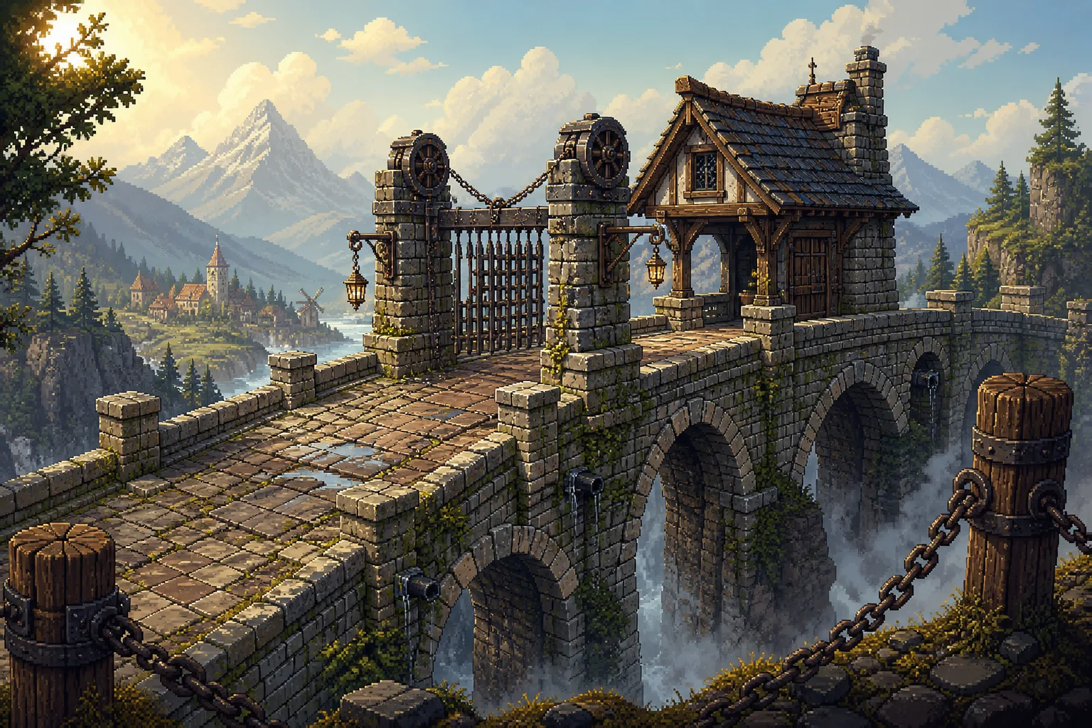 Troll Toll bridge game artwork